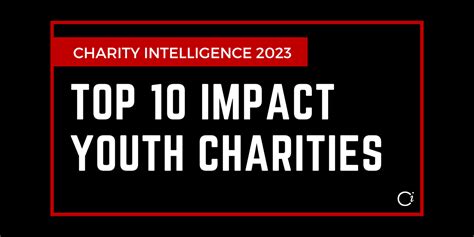 Top 10 Impact: Canadian Youth Charities 2023 .